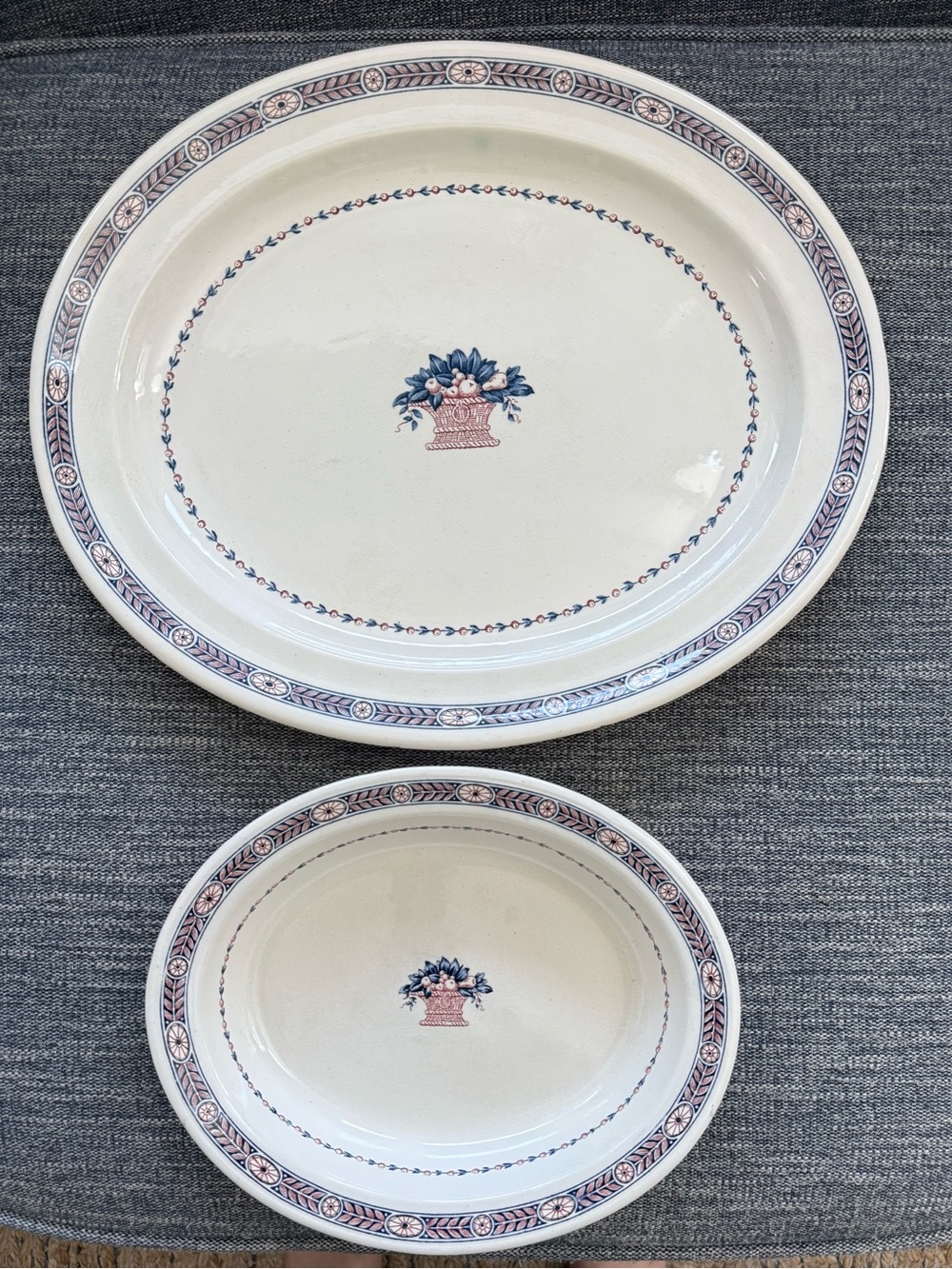 Wedgwood “Boston” Set of 2 Serving Platters (Etruria England)